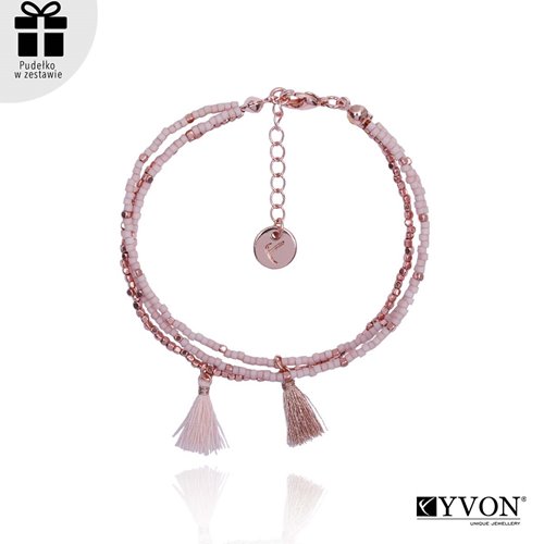 Obrazek Bransoletka pozłacana z kamieni naturalnych B02155