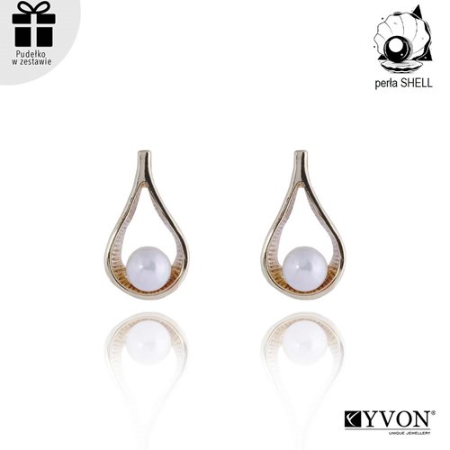 Obrazek Kolczyki z perłą shell E01630