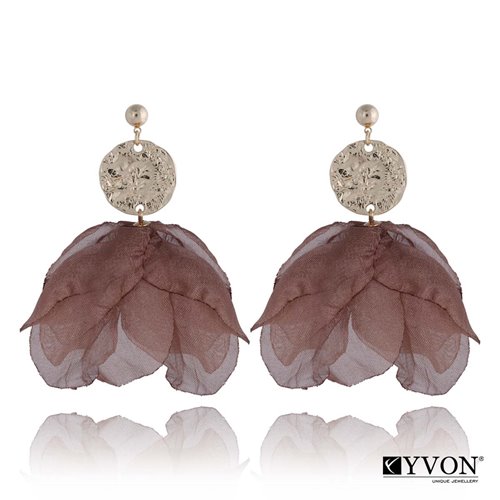 Obrazek Kolczyki jedwabne E01367