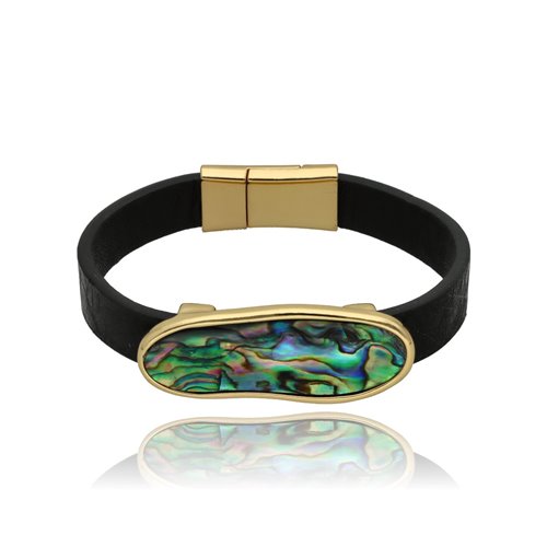 Obrazek Bransoletka z muszlą ABALONE B98423