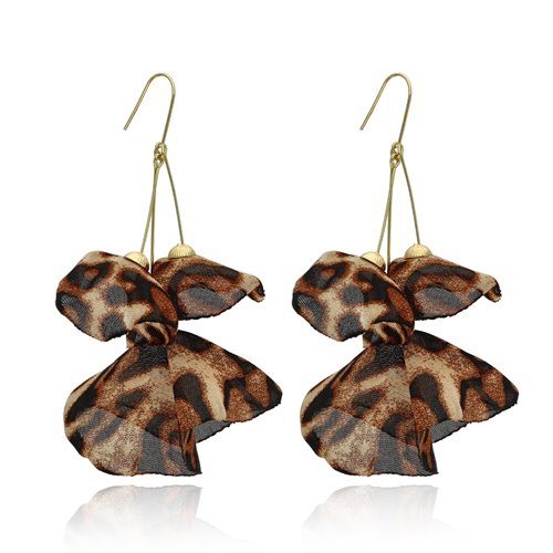 Obrazek Kolczyki jedwabna panterka E97771