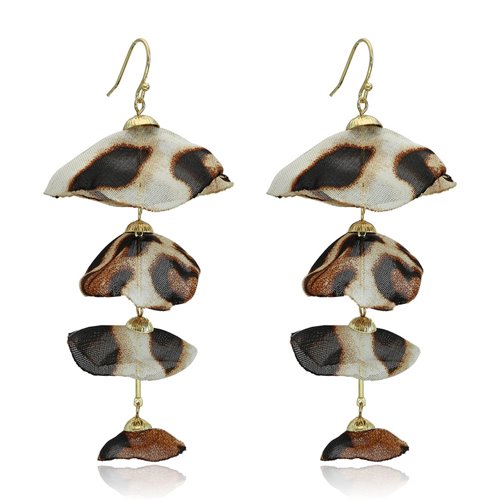 Obrazek Kolczyki jedwabna panterka E97770