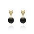 Obrazek Kolczyki z agatem czarnym E97512