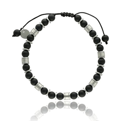 Obrazek Bransoletka męska z  agatami BM97722