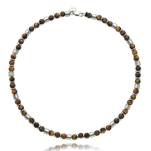 Obrazek Naszyjnik męski z tygrysim okiem NM97720