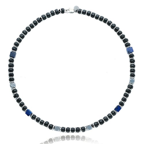 Obrazek Naszyjnik męski z lapisem Lazuli NM97719