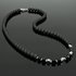 Obrazek Naszyjnik męski z agatami NM97718