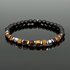 Obrazek Bransoletka męska z tygrysim okiem i agatami BM97715