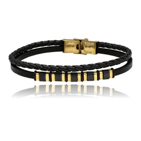 Obrazek Bransoletka męska ze skóry BM97150 b