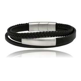 Obrazek Bransoletka męska ze skóry BM97139 b