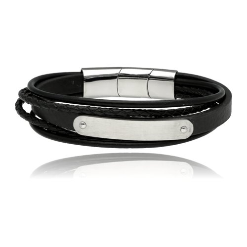 Obrazek Bransoletka męska ze skóry BM97122 b