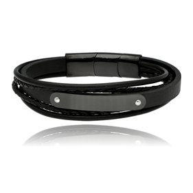 Obrazek Bransoletka męska ze skóry BM97121 b