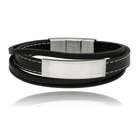 Obrazek Bransoletka męska ze skóry BM97117 b