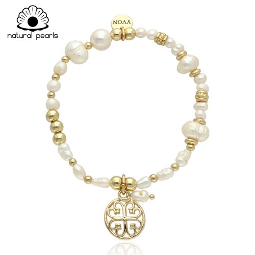 Obrazek Bransoletka z pereł naturalnych B97412b