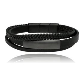 Obrazek Bransoletka męska ze skóry BM97140