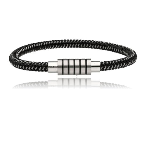 Obrazek Bransoletka męska ze skóry BM97133