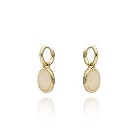 Obrazek Kolczyki z jadeitem mlecznym E97501