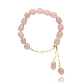 Obrazek Bransoletka z kwarcem różowym B97111