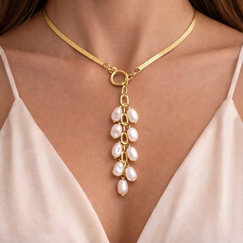 Obrazek Naszyjnik z pereł naturalnych N97110