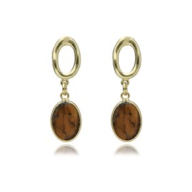 Obrazek Kolczyki z tygrysim okiem E97106