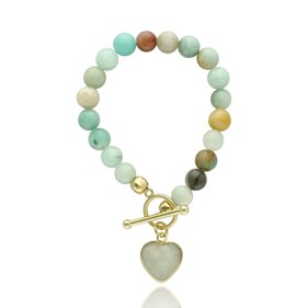 Obrazek Bransoletka z amazonitami B97101