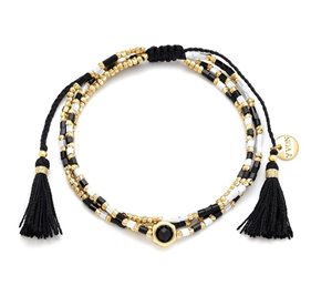 Obrazek Bransoletka MIYUKI ze spinelem B96274